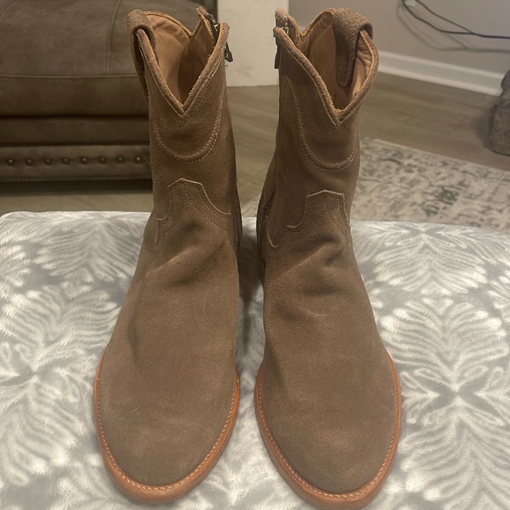 Tecovas Suede Zip Boot